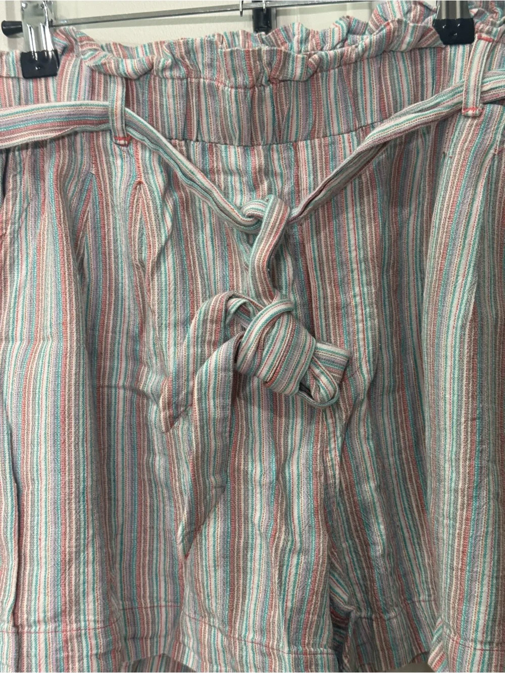 American Eagle Outfitters high-waisted paperbag shorts women size XL - Picture 3 of 5
